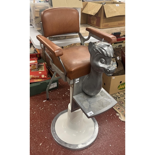 266 - Rare 1950's child's barbers/hairdressers chair