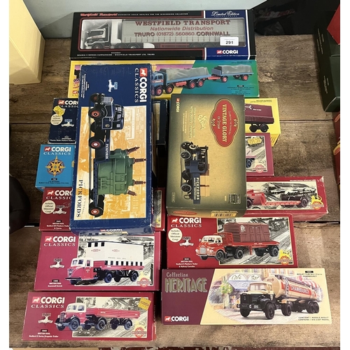 291 - Collection of Corgi Classics, vintage lorries in original boxes