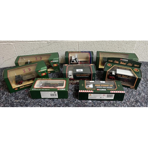 325 - Collection of boxed Corgi, Eddie Stobart vehicles