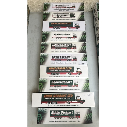 331 - Collection of boxed diecast, Eddie Stobart lorries