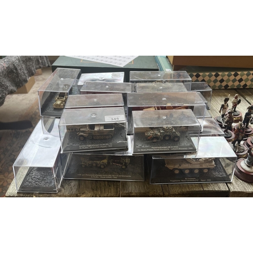 345 - Collection of scale military vehicles in original boxes