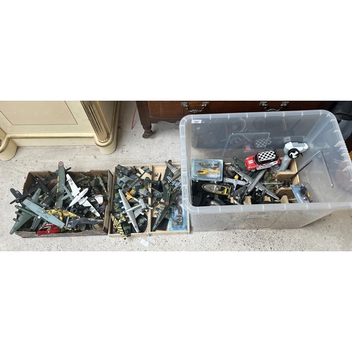 347 - Large collection of mostly military diecast aeroplanes etc