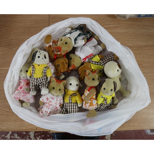 392 - Collection of large Sylvanian family figures