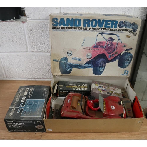 403 - Vintage Tamiya Sand Rover RC car with controller 