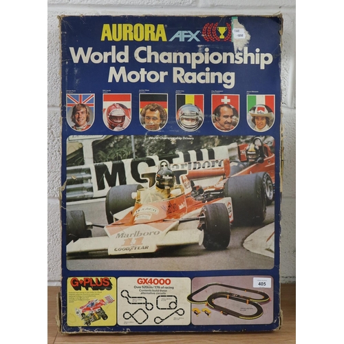 405 - Aurora world championship motor racing set circa 1970