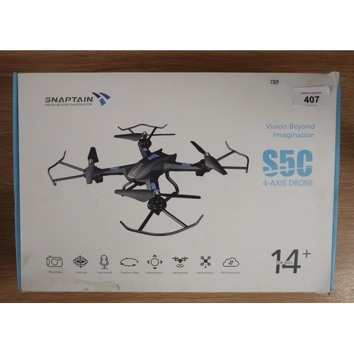 407 - RC helicopter together with a drone