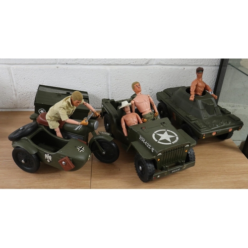 411 - Collection of Action Man to include vehicles & accessories