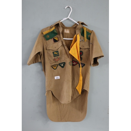 414 - Vintage Boy Scout tunic with badges