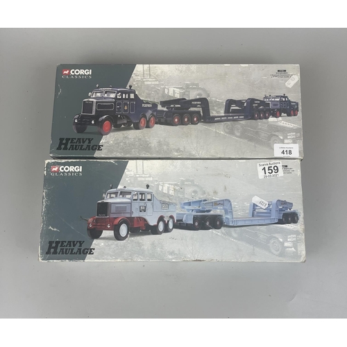 418 - 2 Corgi Classics Heavy Haulage large diecast lorries in original boxes