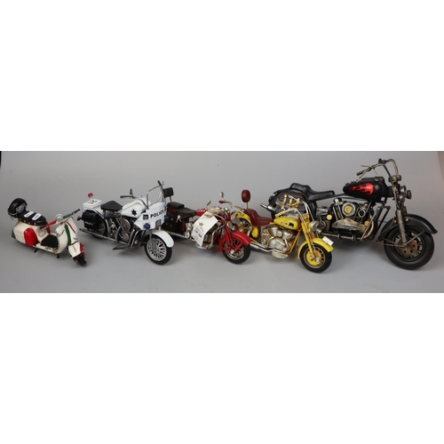 47 - Collection of ornamental motorcycles