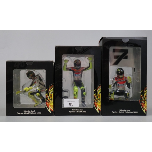 85 - Minichamps Valentino Rossi - Collection of 3 models 2002 & 2003