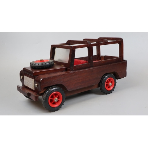 136 - Scratch built wooden Land Rover