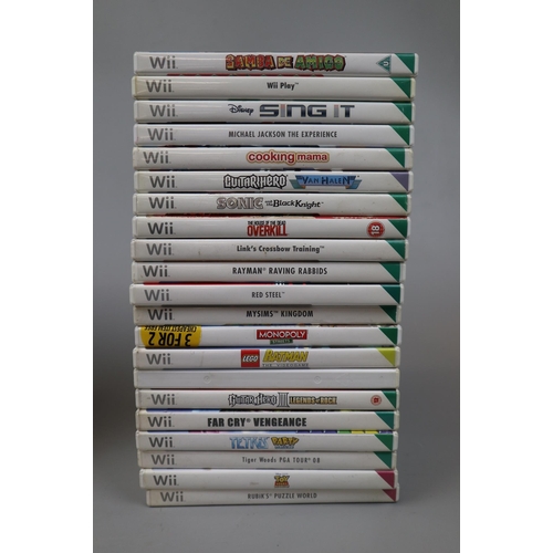 154 - Nintendo Wii together with appox 21 games