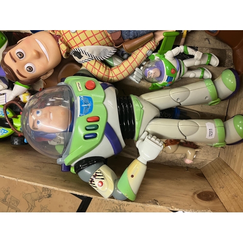 183 - Collection of Toy Story to include a large Woody and Buzz Lightyear