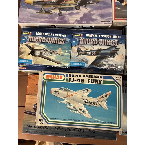 193 - Collection of aircraft models to include Revell AZ model etc