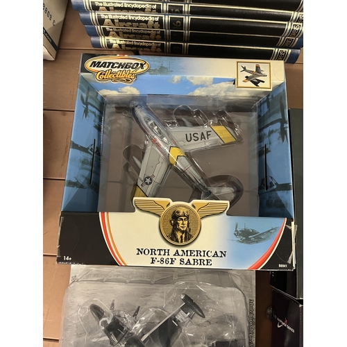 195 - Collection of scale model aircraft to include Hobbymaster, Matchbox etc