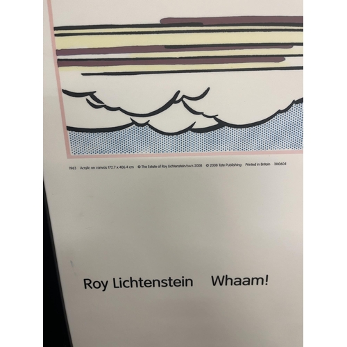 202 - Pair of Roy Lichtenstein 'WHAAM!' diptych Offset Lithographs