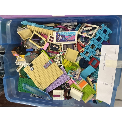 208 - Huge collection of Lego friends in 2 large tubs