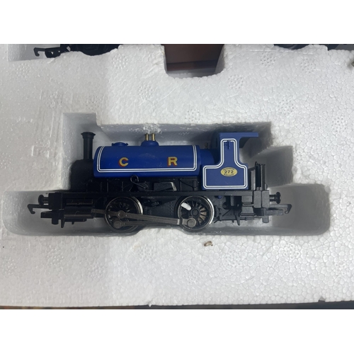 255 - Hornby train set complete in box - The Blue Highlander 00 gauge