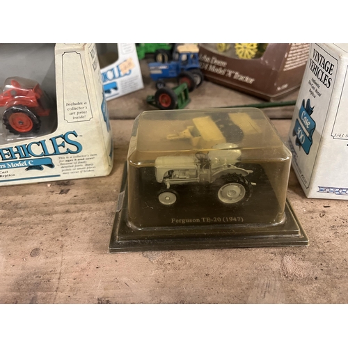 285 - Collection of diecast agricultural vehicles together with books and DVD