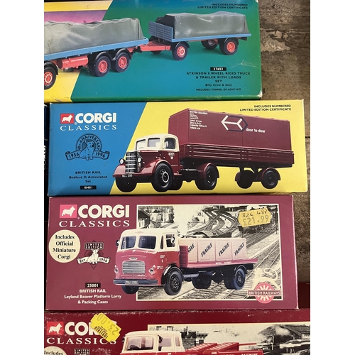 291 - Collection of Corgi Classics, vintage lorries in original boxes