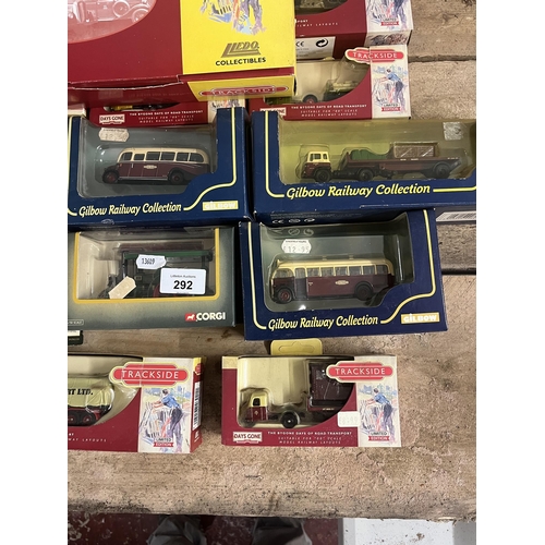 292 - Collection of Corgi and Lledo Trackside and British Railway diecast models in original boxes