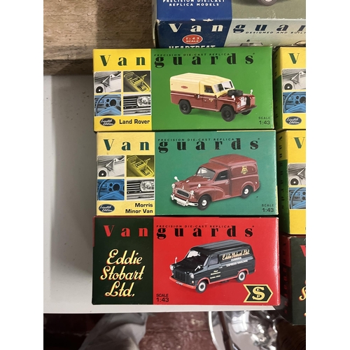 293 - Collection of Vanguards, classic commercial vehicles in original boxes