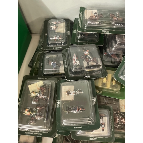 306 - Huge collection of Delprado figures in original boxes together with flags