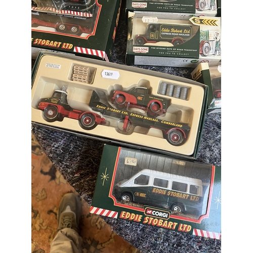 324 - Collection of boxed, mostly Corgi, Eddie Stobart vehicles