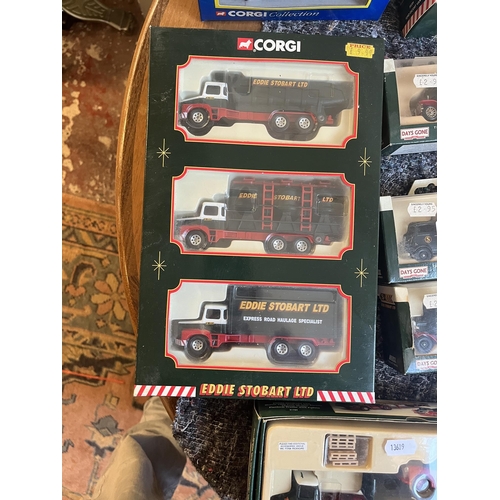 324 - Collection of boxed, mostly Corgi, Eddie Stobart vehicles