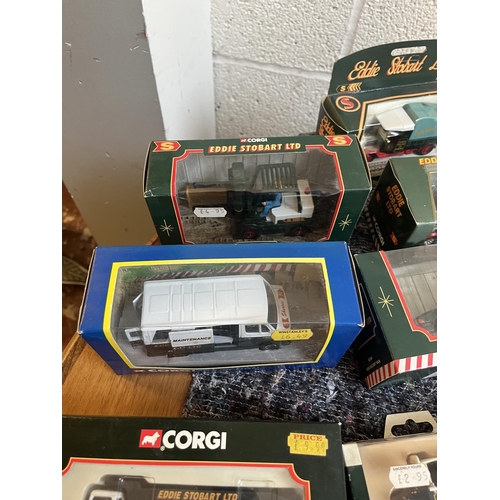 324 - Collection of boxed, mostly Corgi, Eddie Stobart vehicles