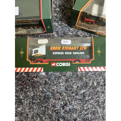 325 - Collection of boxed Corgi, Eddie Stobart vehicles