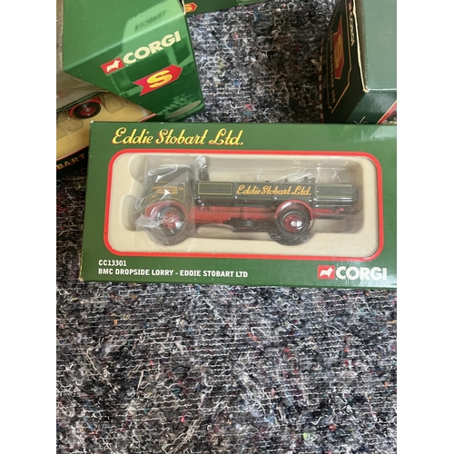 325 - Collection of boxed Corgi, Eddie Stobart vehicles