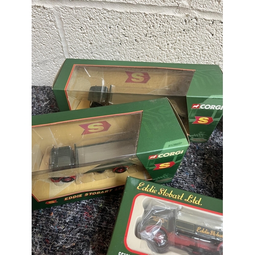 325 - Collection of boxed Corgi, Eddie Stobart vehicles