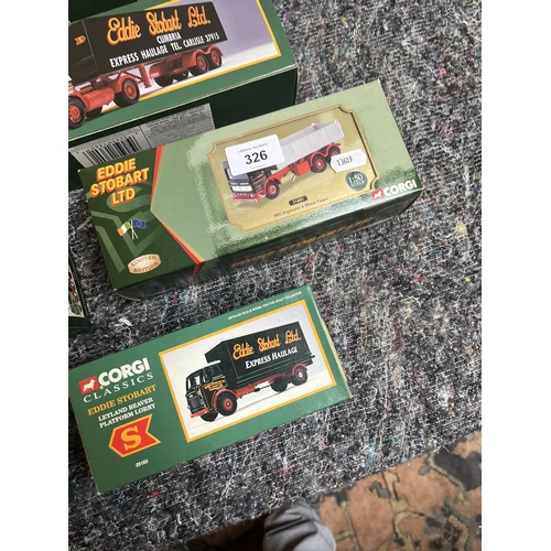 326 - Collection of boxed, mostly Corgi Classics, Eddie Stobart vehicles