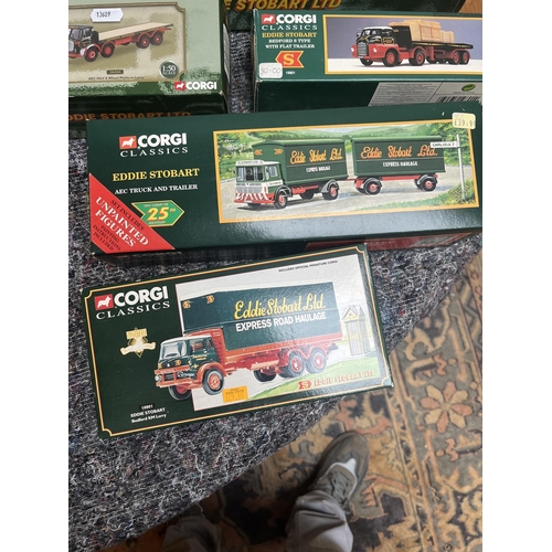 327 - Collection of boxed Corgi, Eddie Stobart lorries