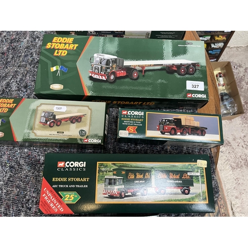 327 - Collection of boxed Corgi, Eddie Stobart lorries