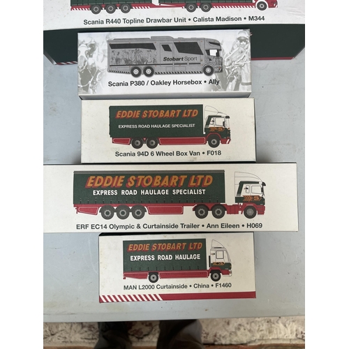 334 - Collection of boxed diecast, Eddie Stobart lorries