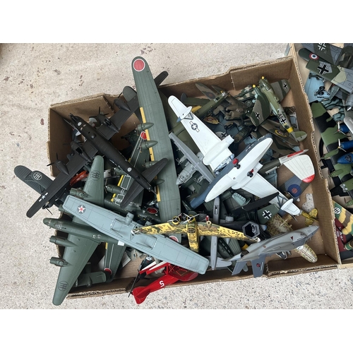 347 - Large collection of mostly military diecast aeroplanes etc