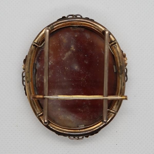 258 - Fine Victorian cameo brooch