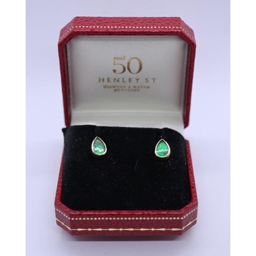 80 - 14ct gold ammolite earrings