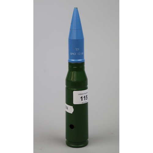 115 - Military shell for training purposes