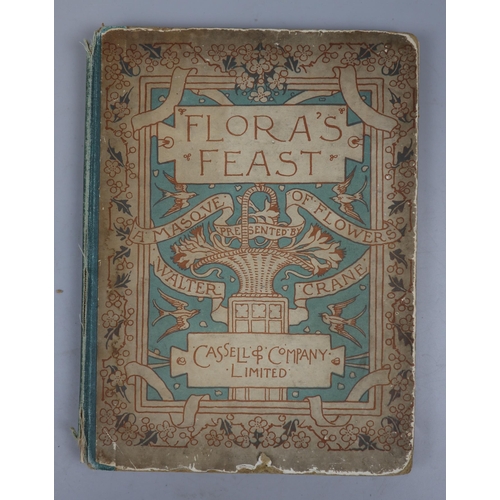 123 - Walter Crane - Flora's Feast - 1st/1st 1889 Cassell & Company - Rare