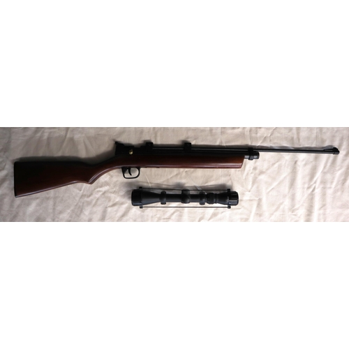 138 - Crosman .22 CO2 air rifle with Goetland 3-9x40 rifle scope optics R4 reticle crosshair tactical hunt... 