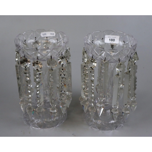 180 - Pair of Victorian luster vases