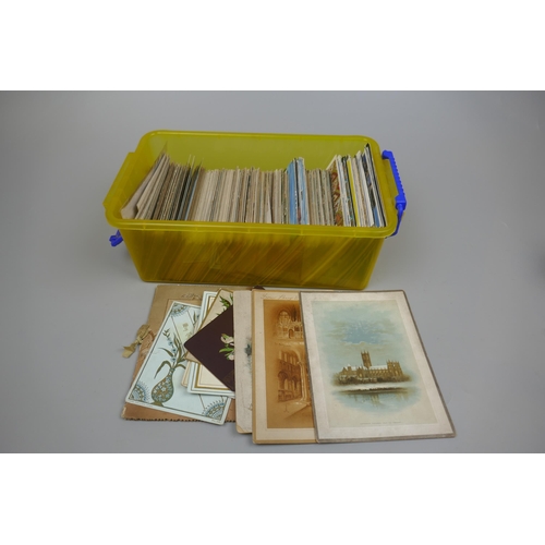 248 - Collection of antique postcards