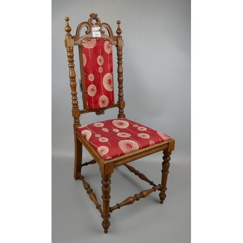 251 - Victorian oak child/doll's chair