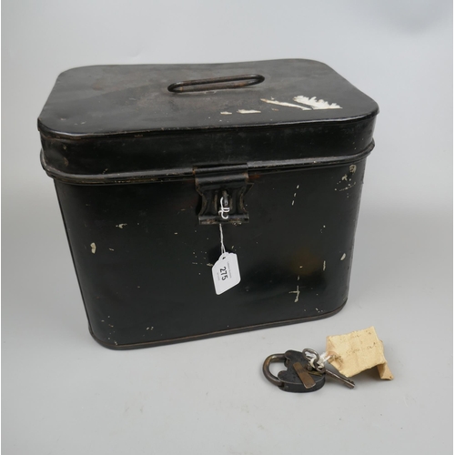 275 - Early 19thC deed box