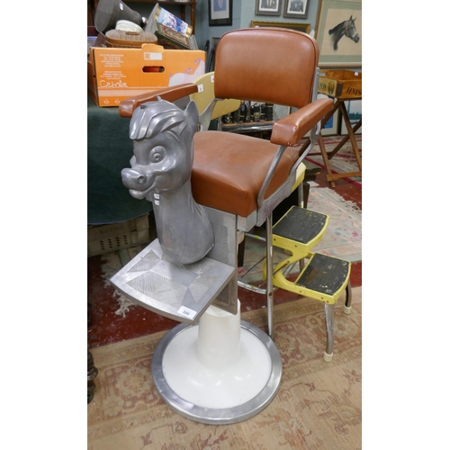 300 - Rare 1950's child's barbers/hairdressers chair