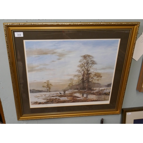 314 - L/E John Trickett print - Hunting scene